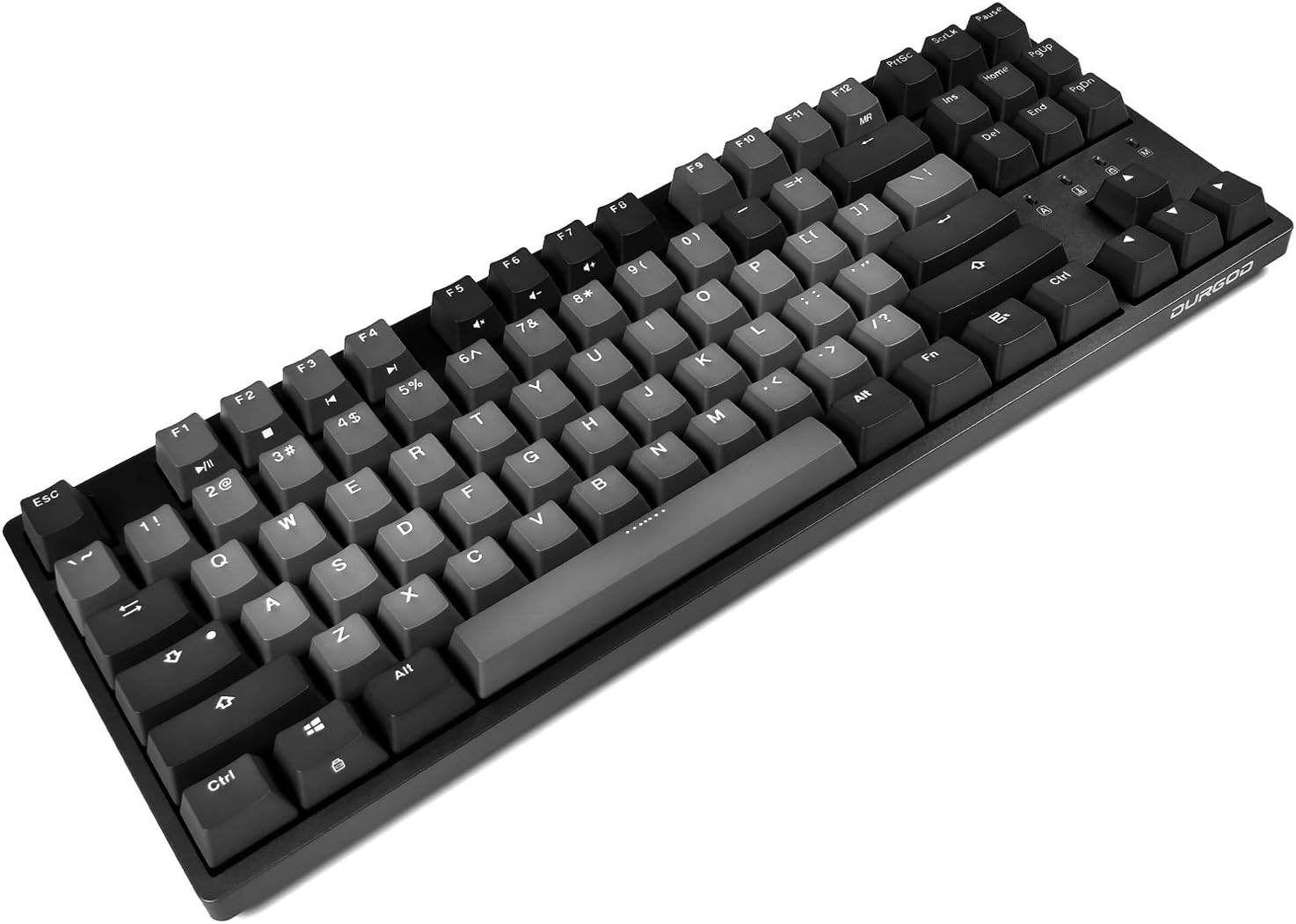 Taurus K320 TKL Mechanical Keyboard | 87 Keys Tenkeyless | USB C Wired | Doubleshot PBT Keycaps | Programmable Keys | NKRO Rollover | Windows & Mac | Cherry MX Red, Space Grey