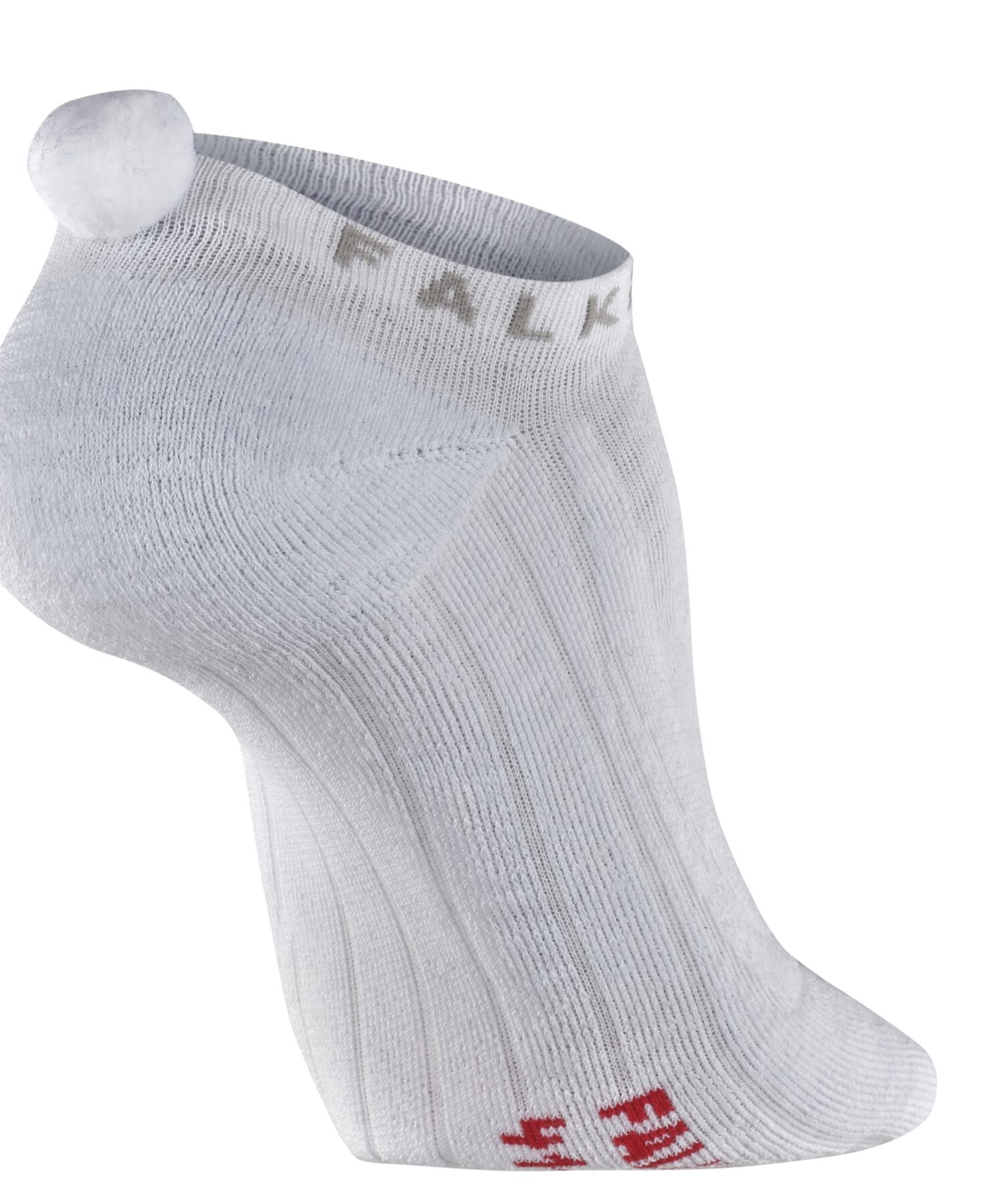 FALKE mujer GO2 Pompom calcetines de golf refuerzos medios con acolchado lateral estabilidad en el calzado de golf anti ampollas corte bajo secado rápido transpirable algodón hilo funcional 1 par | gran comodidad para terrenos de montaña ligeros