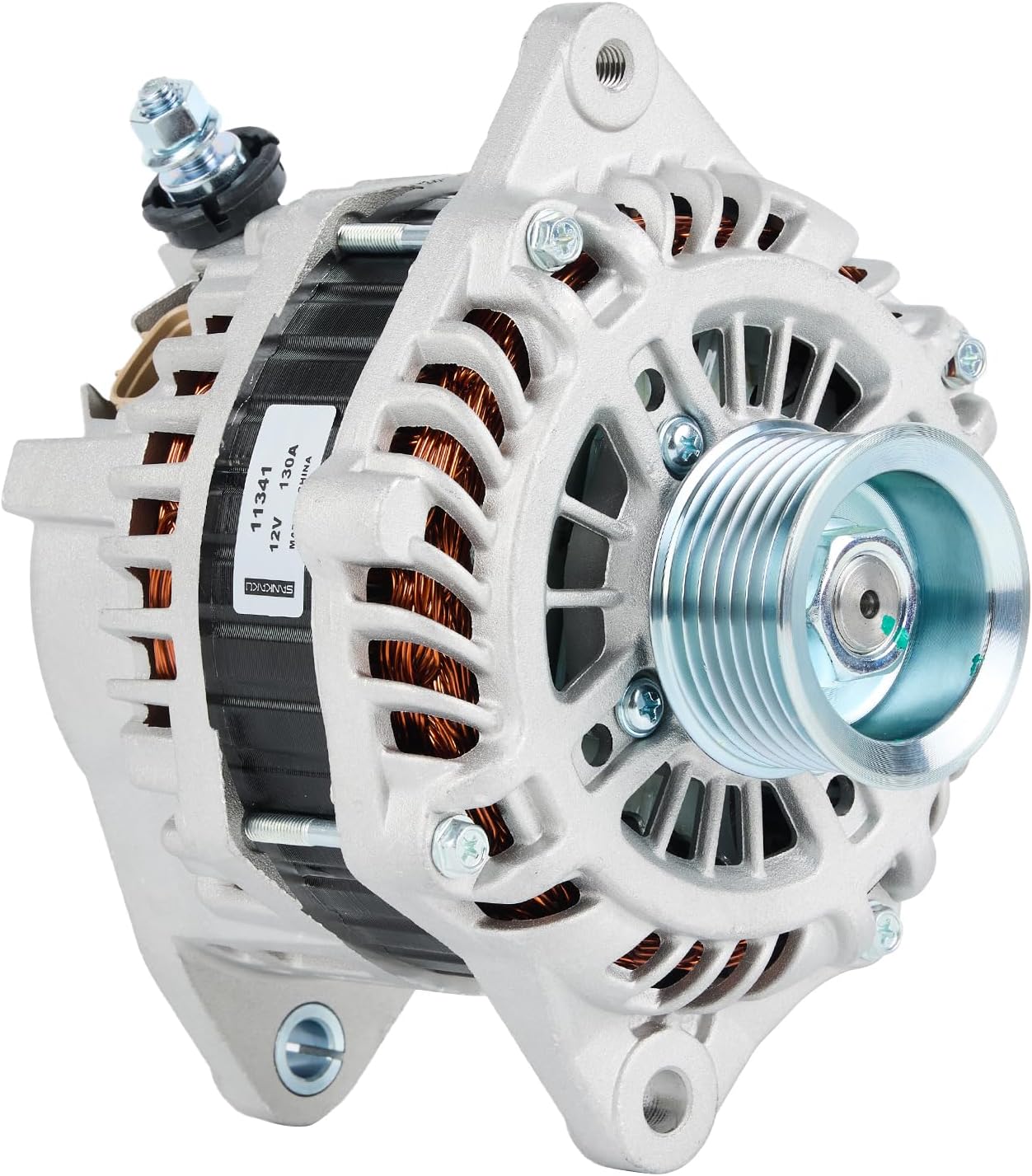 SANKAKU Alternater Fits for Nissan Altima 3.5L V6 2007-2015, for Nissan Maxima 3.5L V6 2009-2014, for Nissan Murano 3.5L V6 2009-2014, Replace A3TJ1791 11341 11557, 130Amp 7-Groove Pulley