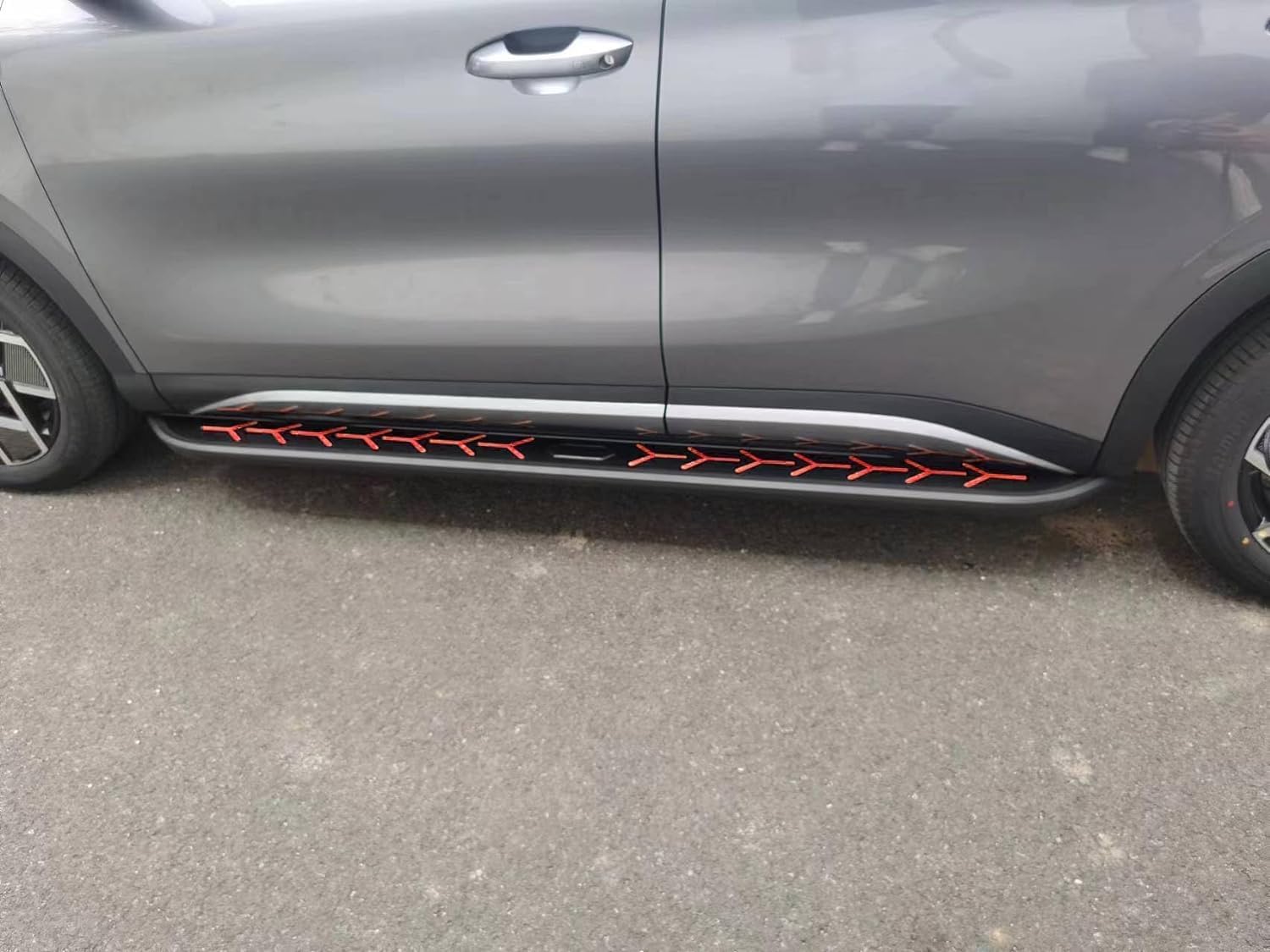 2Pcs Aluminum Running Boards Fixed Nerf Bars Side Steps with Brackets Fit for Jeep Compass 2017-2025 (13)