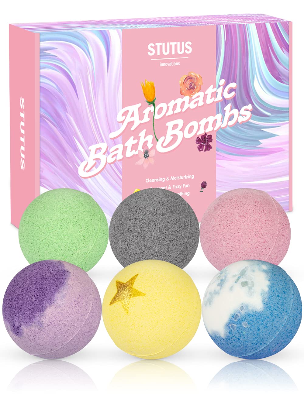 6 Large Bath Bombs Gift Set
