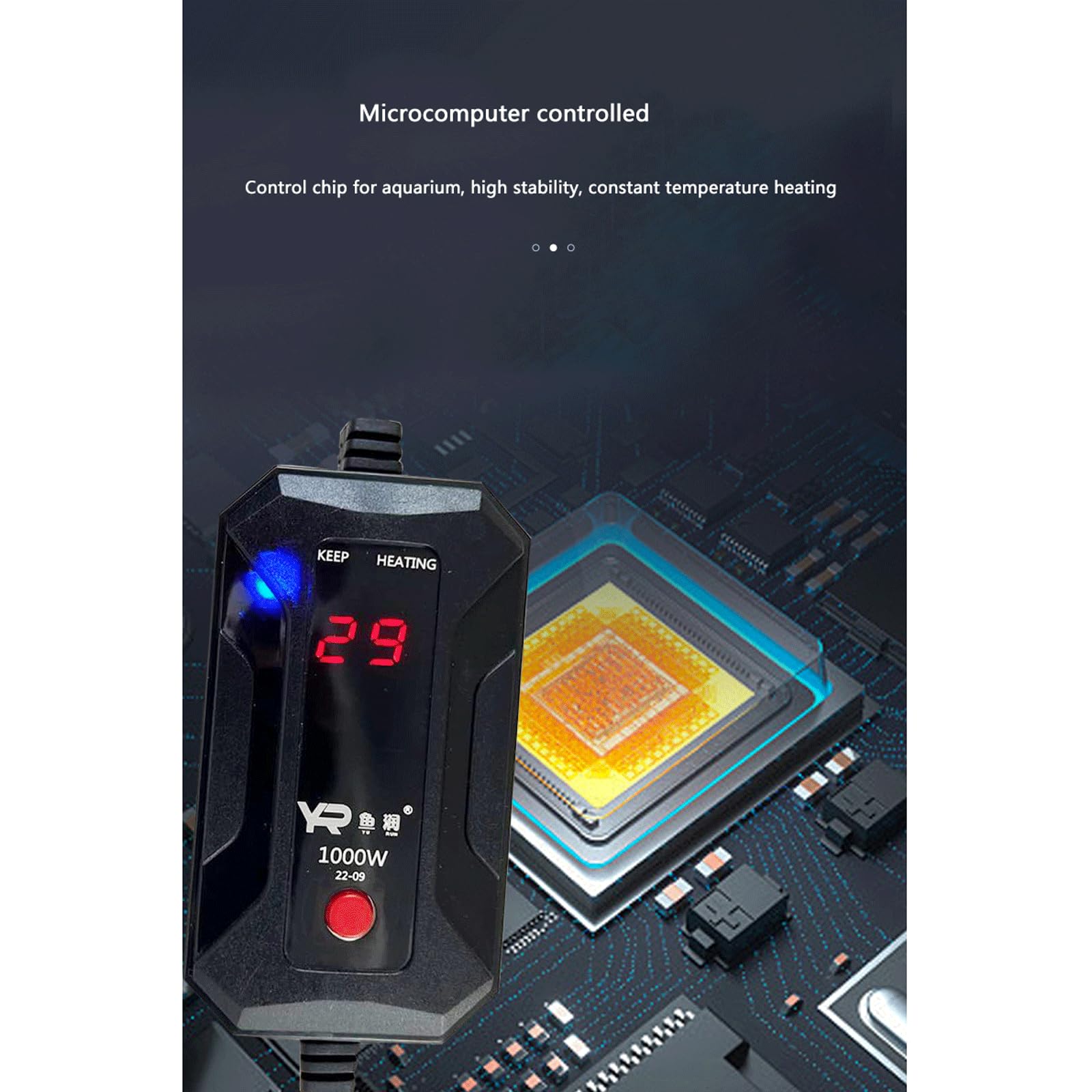Asta riscaldante per Acquario per Acquario Riscaldatore Automatico a Temperatura costante a Prova di Esplosione Piccola Asta riscaldante, 200 W (50 W)