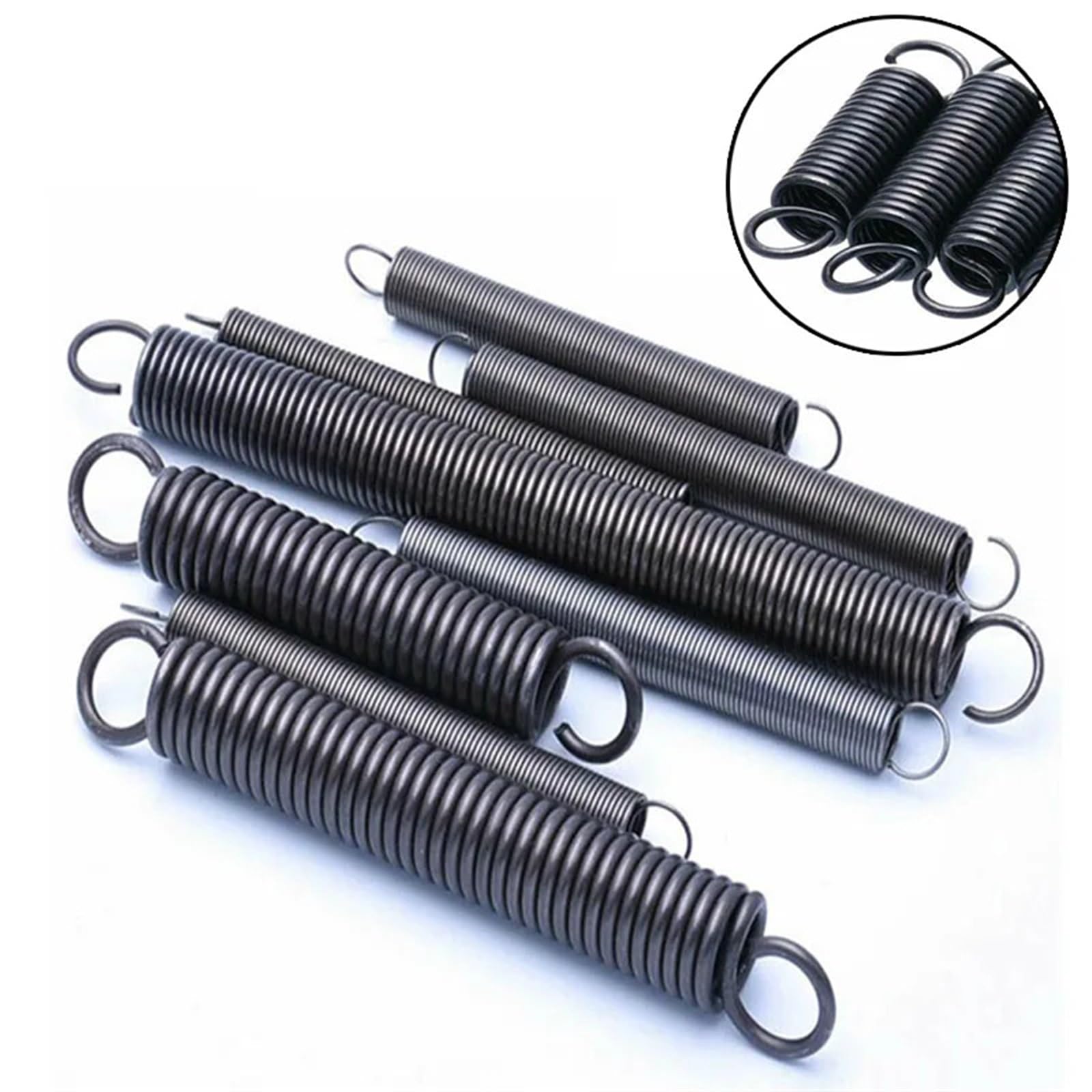 1 stks Open Haak Trekveer Pullback Lente Coil Trekveer Diepgang Lente Draad Diameter 1.4mm Verschillende Maten (Color : 10MM_1.4MM, Size : 140mm