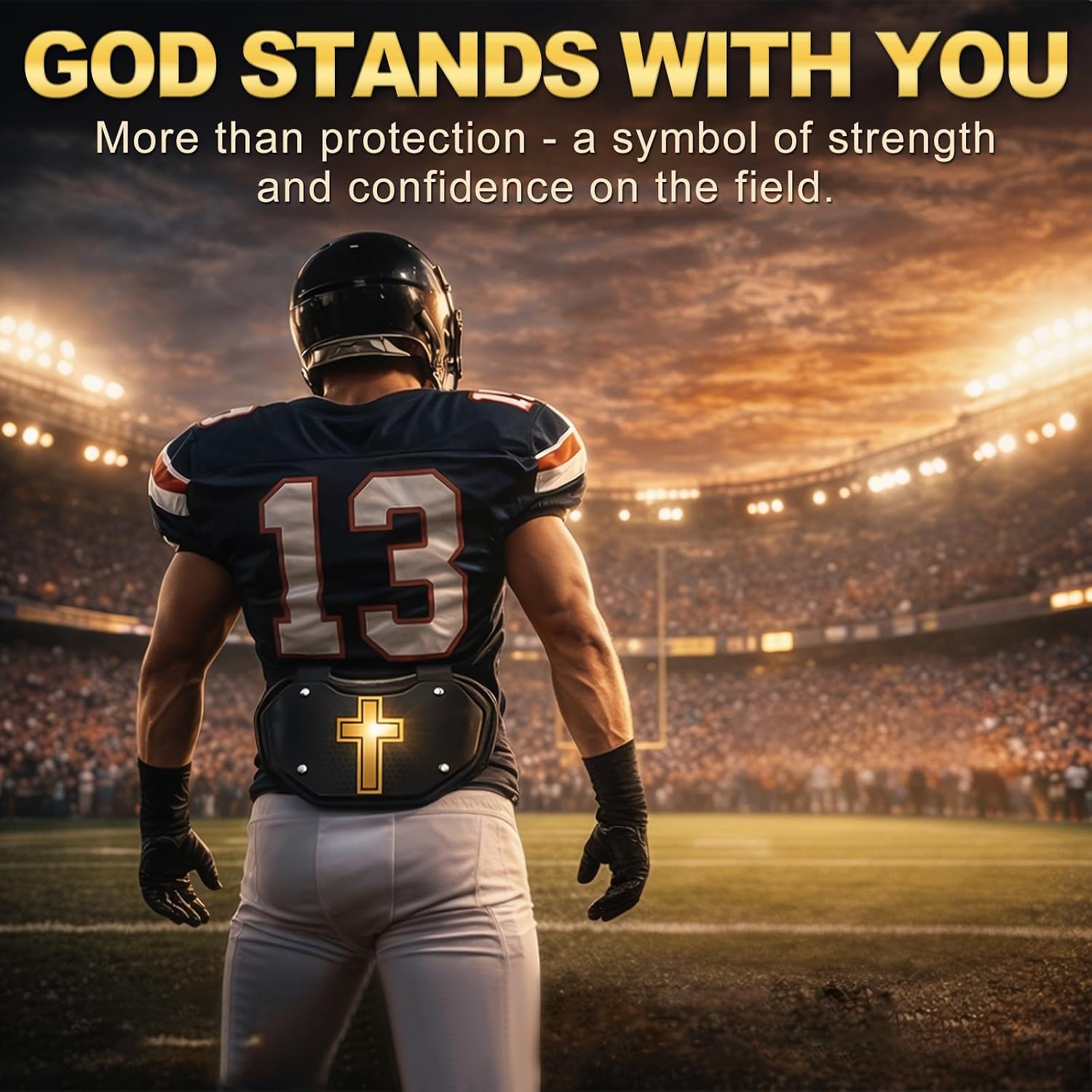 Football Backplates, Football Back Plate, ABS Lower Back Protector | Lightweight Durable ABS Shield, Adjustable Fit for Youth and Adults, A Protective Football Accessory for Practice and Games