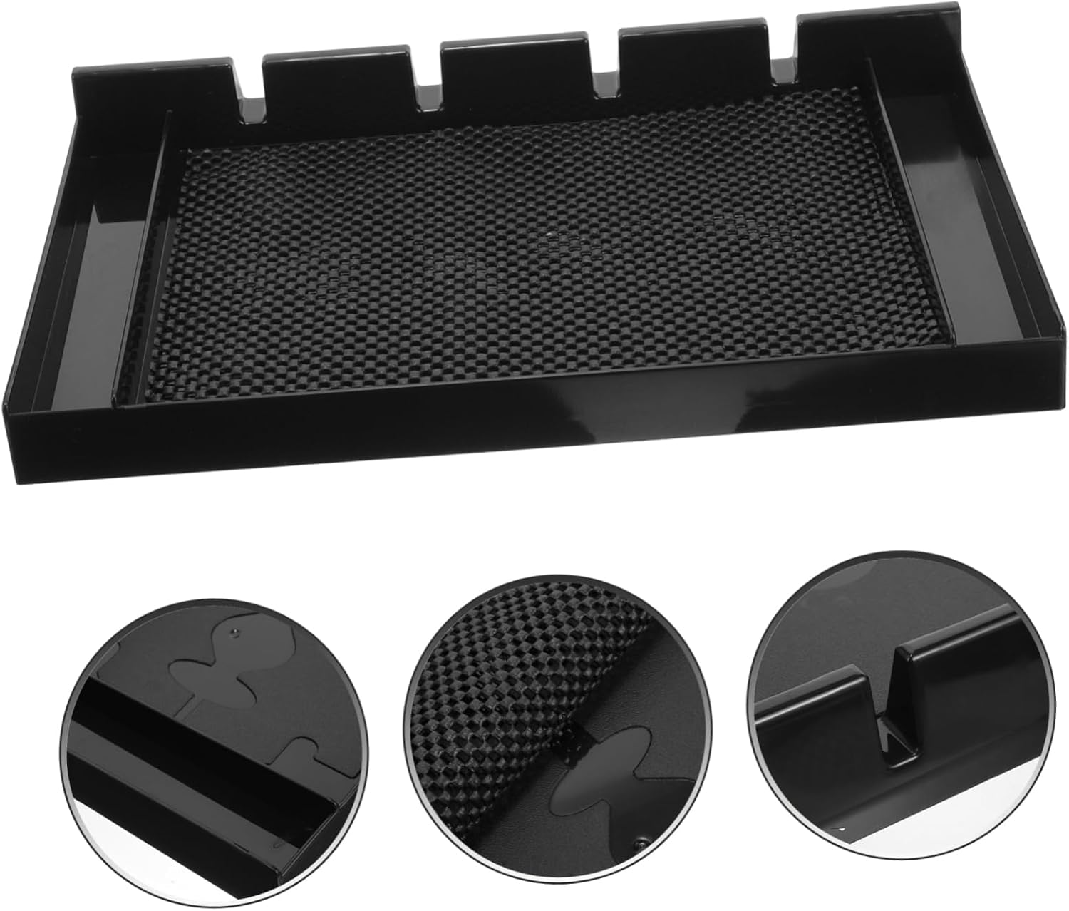Barber Clipper Tray Organizer for Clippers Combs and Scissors Durable Non-slip Storage for Hair Trimming and Grooming Tools Workbench Countertop