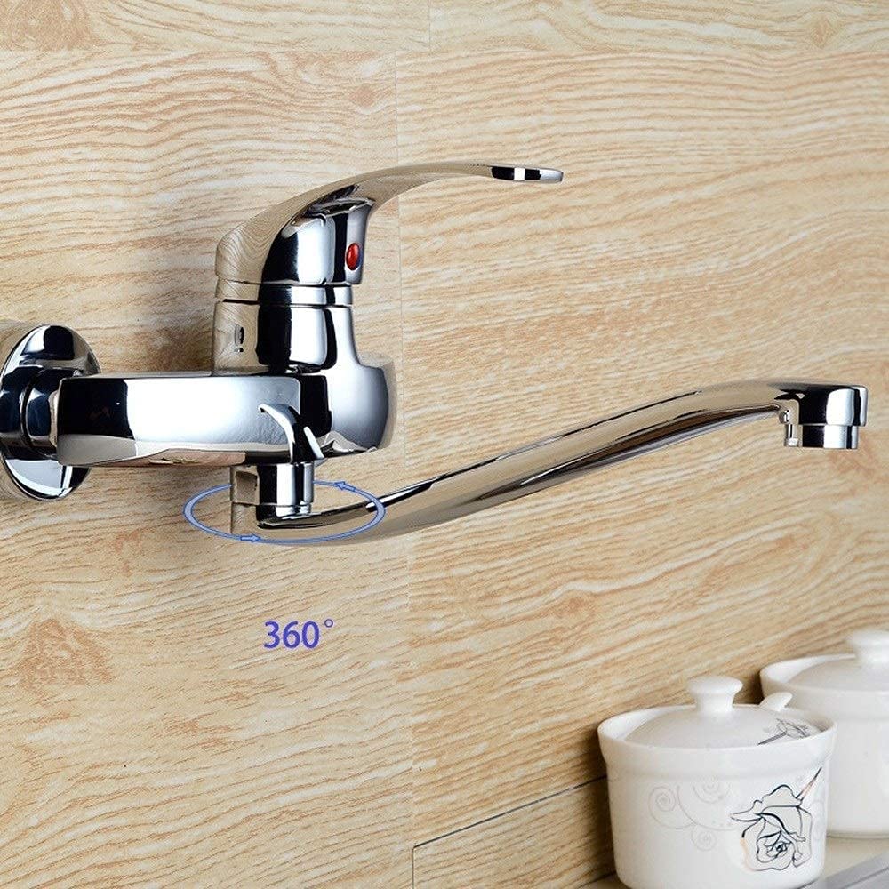 Robinetterie de salle de bain moderne avec mitigeur mural eau chaude froide
