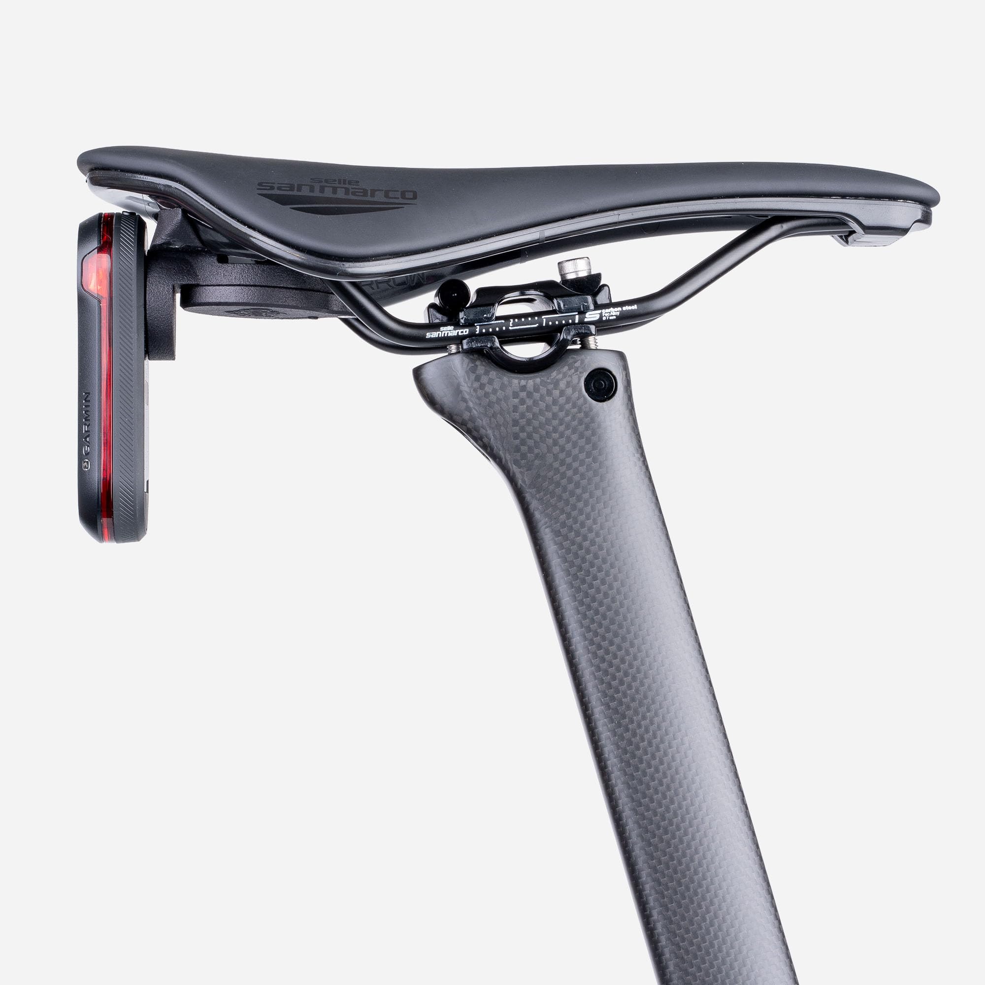 Supporto sella - compatibile con sella San Marco - compatibile con Garmin Varia 515, RearVue 820 & AirTag