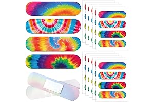 Colorful and Cute Tie Dye Adhesive Bandages for Kids and Adults