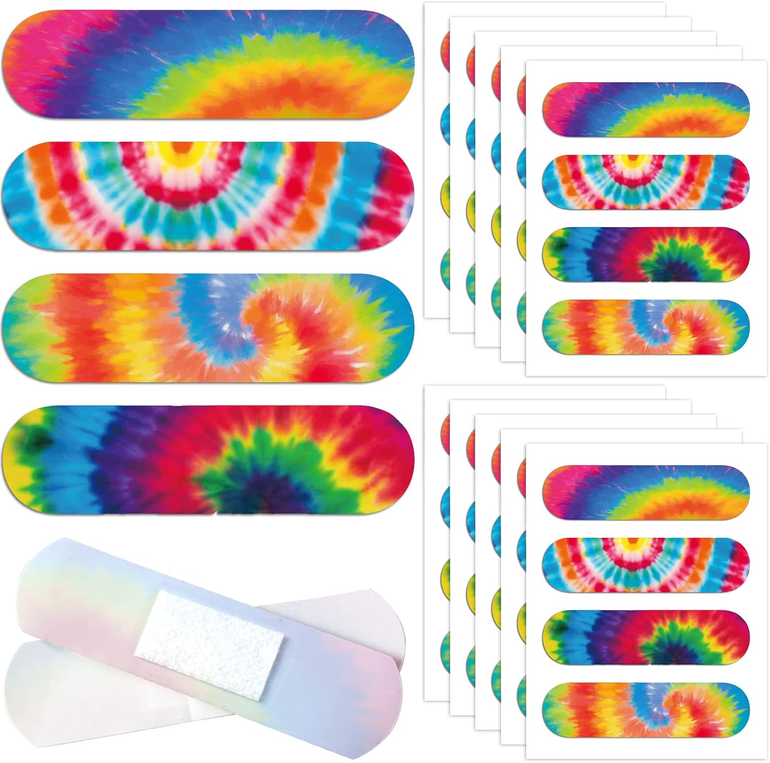 Tie Dye Adhesive Bandages Kids Adhesive Bandages Colorful