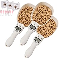 Vista 9 de Cuchara medidora electrónica con conversión de onzas/onza líquida/ml/gramo, cucharas medidoras digitales ajustables para cocinar hornear, cuchara