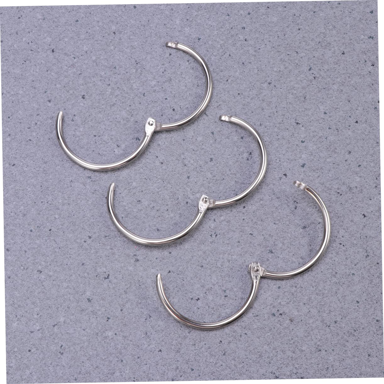 Anneaux de Reliure en Métal Argenté 38mm, Lot de 100 Pièces