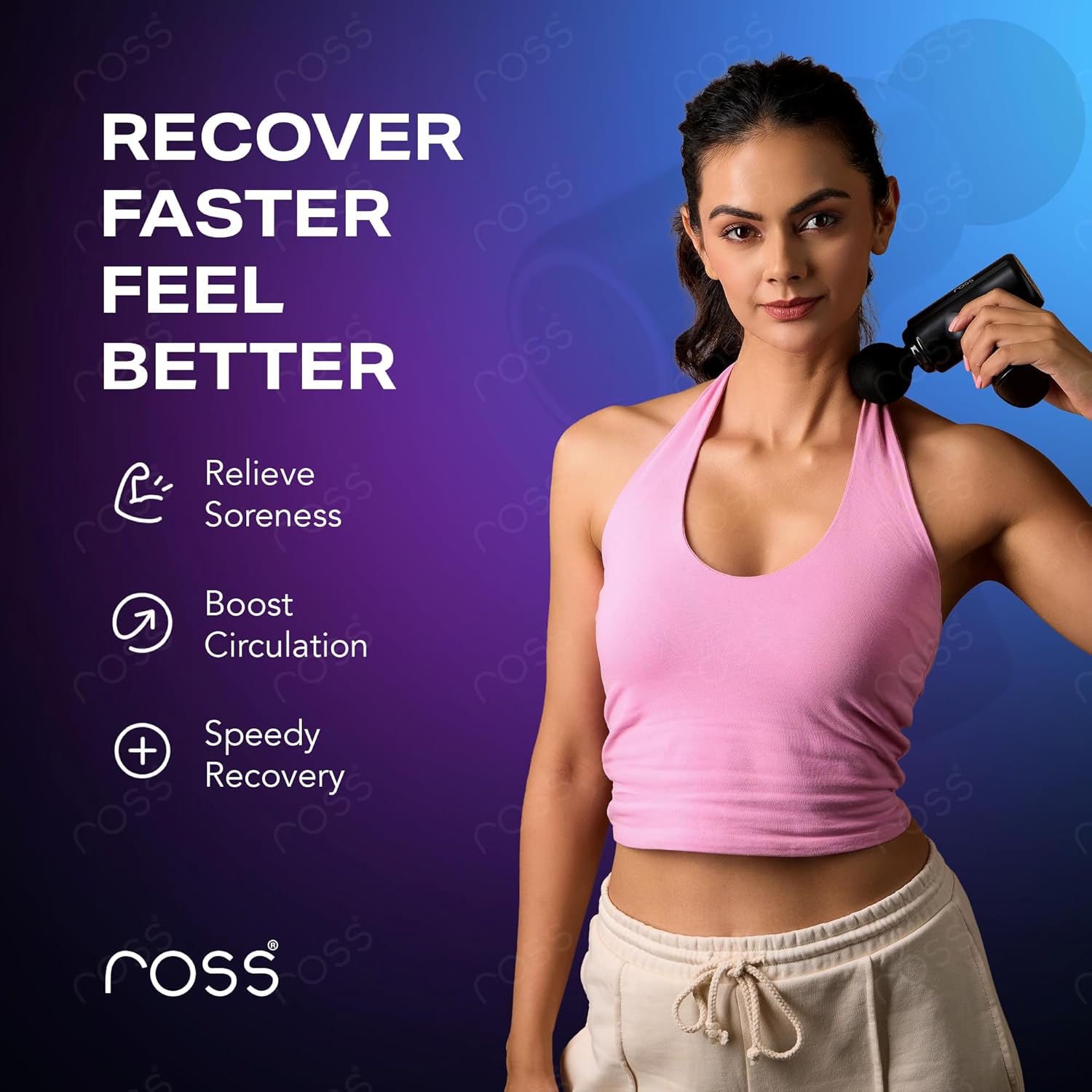Ross Deep Tissue Massage Gun for Pain Relief & Muscle Recovery Ross Deep Tissue Massage Gun for Pain Relief & Muscle Recovery