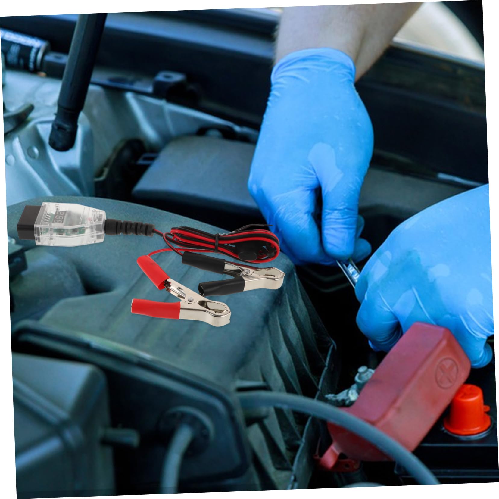 Ciieeo Automotive Battery Analyzer Tool with Memory Function for Accurate Testing and Diagnostics Lightweight Portable Battery Testing Device Compatible with Multiple Car Brands and