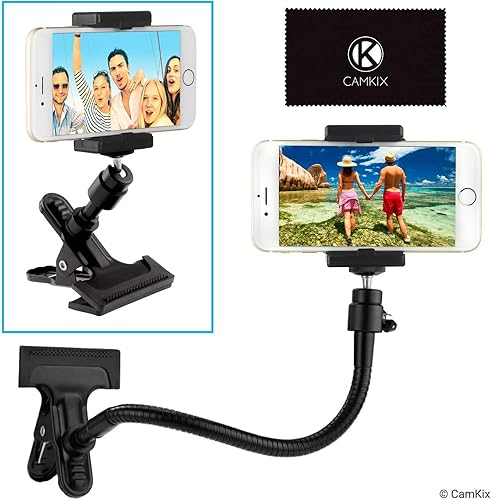 Miniatura 8 de CamKix Soporte de abrazadera compatible con Gopro Hero 8, 7, 6, 5, Session, Hero 4, Session, Black, Silver, Hero+ LCD, 3+, 3, cámaras compactas y