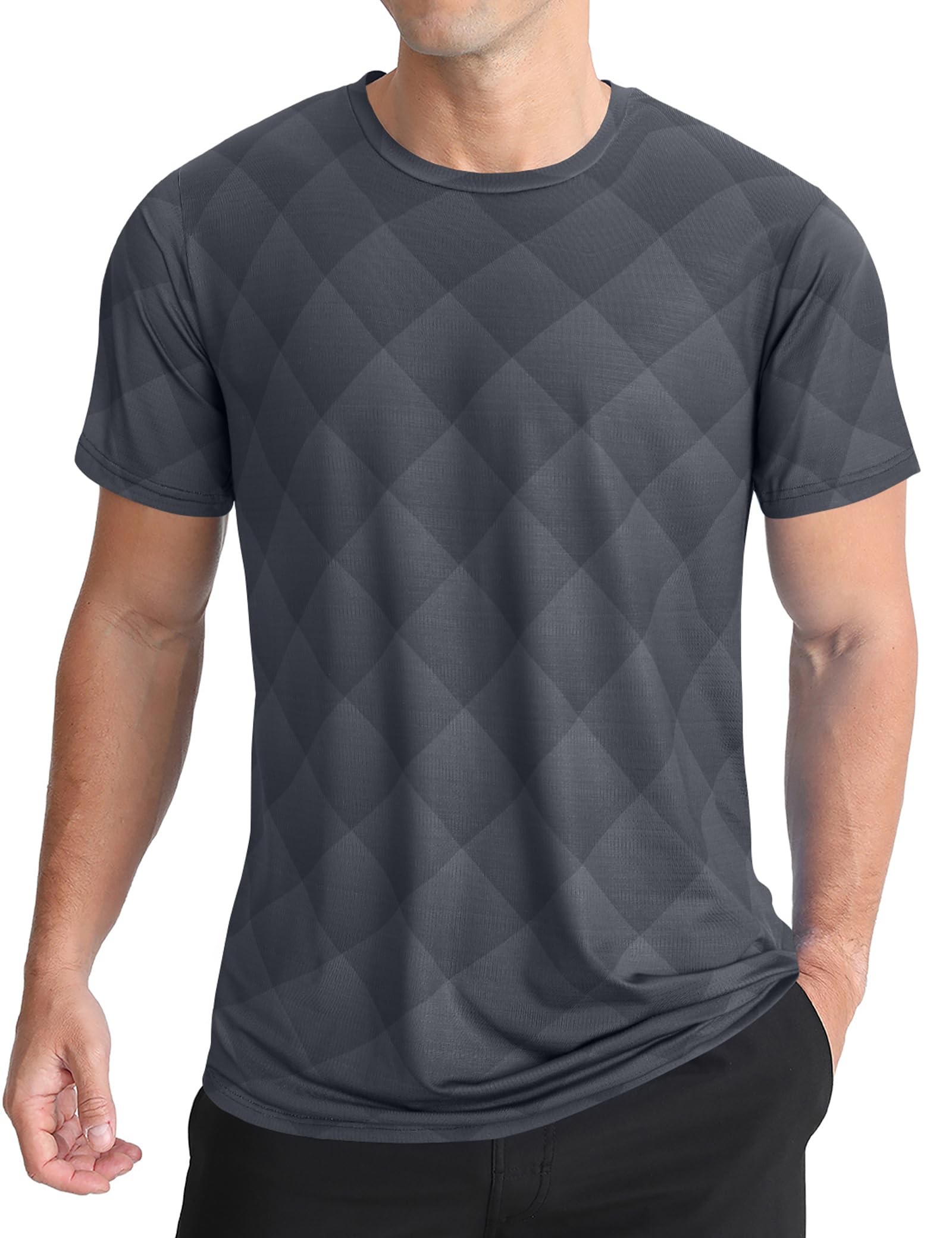APTRO Herren Sport Tshirts Herren Trainingsshirt Funktionsshirt Schnelltrocknend Sportshirt Gym Shirt Farbverlauf