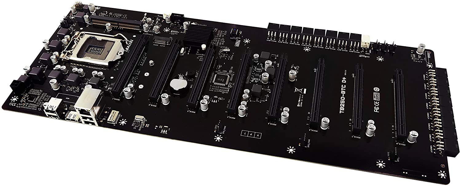 BIOSTAR TB250-BTC D+ LGA1151 SODIMM DDR4 2400 8 GPU Support Mining  Motherboard: Motherboards: Amazon.com.au