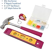 Vista 3 de Essentials 21043 - Kit de herramientas para la casa de 32 piezas, kit de herramientas para el hogar, artículos esenciales de apartamento