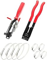 Vista 1 de RACOONA Kit de herramientas de abrazadera de arranque CV, accesorios para automóvil, alicates de eje de manguera automotriz con 8 abrazaderas