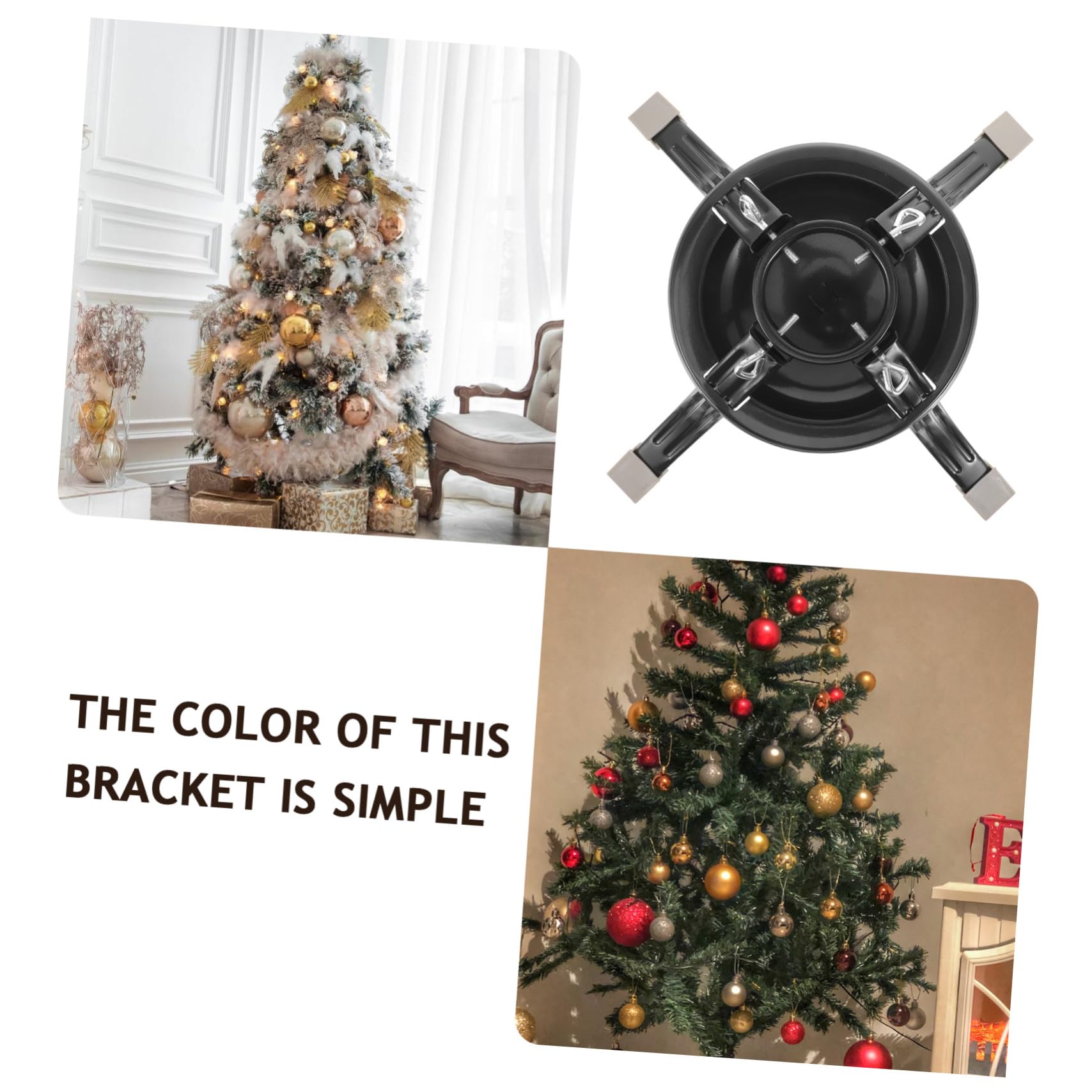 VALICLUD Base del Árbol de Navidad Reutilizable Resistente Verde para Almacenamiento Soporte para Árbol de Navidad Decoración de Interiores