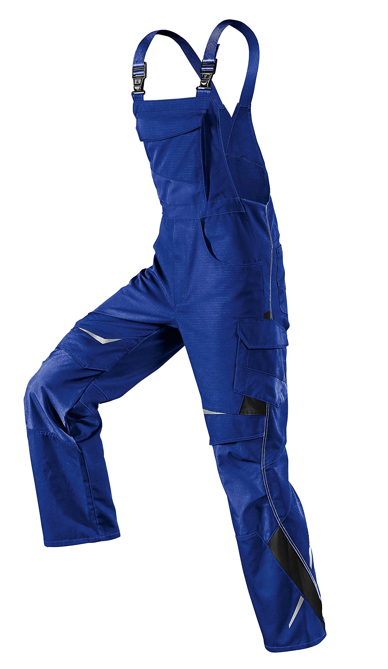 KÜBLER Pulsschlag Latzhose PSA 2 – ergonomische Arbeitshose mit Cordura-Verstärkungen, Kniepolstertaschen & Reflex-Elementen