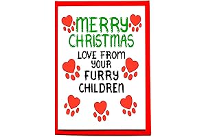 Furry Christmas Love from Furry Family - Christmas Cards Mom and Dad Will Cherish