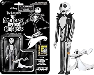 Nightmare Before Christmas Jack w/ Zero ReAction figurka akcji SDCC-2014 Exclusive 10 cm