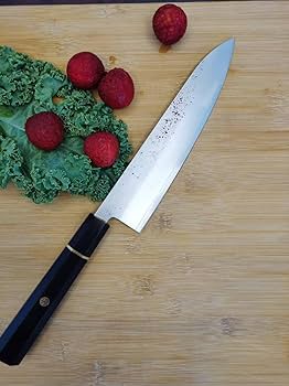 梨地　本鍛造　銀三鋼　牛刀　7寸　210mm 包丁　黒檀八角柄　シェフナイフ 梨地 本鍛造 銀三鋼 牛刀 7寸 210mm 包丁 黒檀八角柄 シェフナイフ