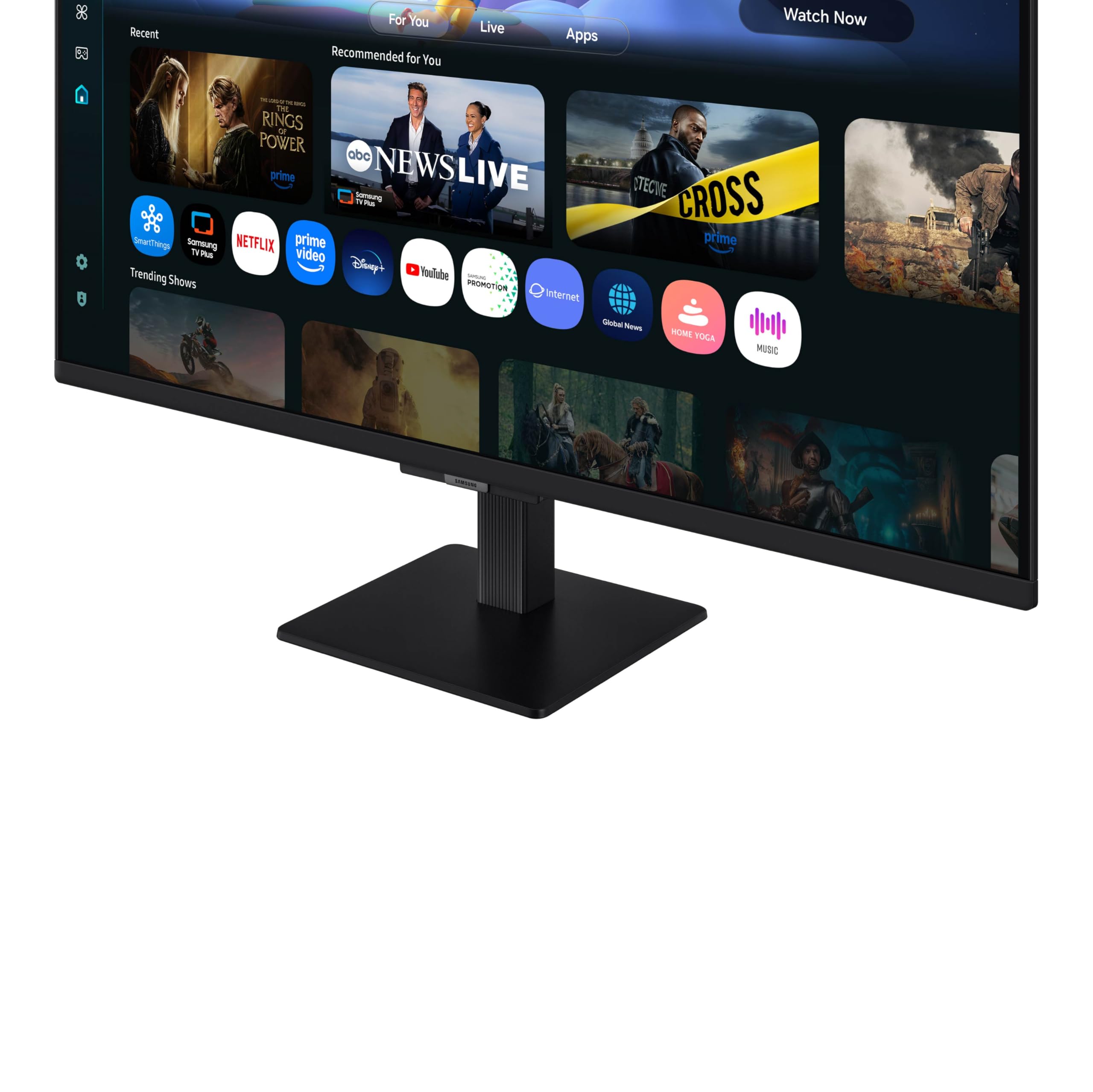 SAMSUNG 32-Inch M5 (M50F) Series FHD Smart Monitor with Streaming TV, Speakers, HDR10, Gaming Hub, Multiple Ports, Workout Tracker, Vision Accessibility Tools, Black, LS32FM502ENXZA