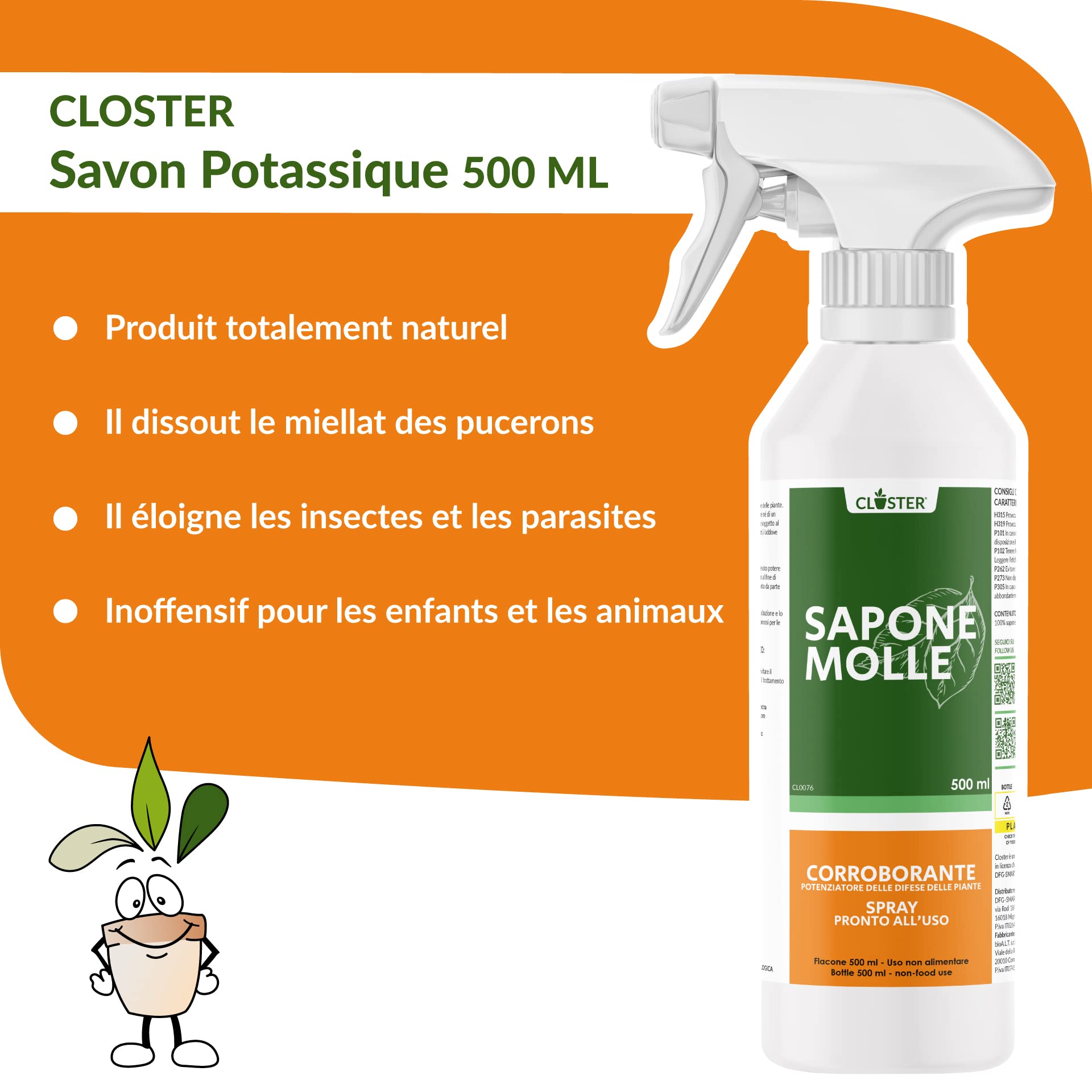 Savon Au Potassium Naturel Contre Insectes Et Maladies Des Plantes - Neuf - Fabriqué Au Mexique
