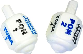 Classic Mexican Pirinola Toma Todo Plastic Solid Peace/Pirinola de Plastico Solida (Set of 5)