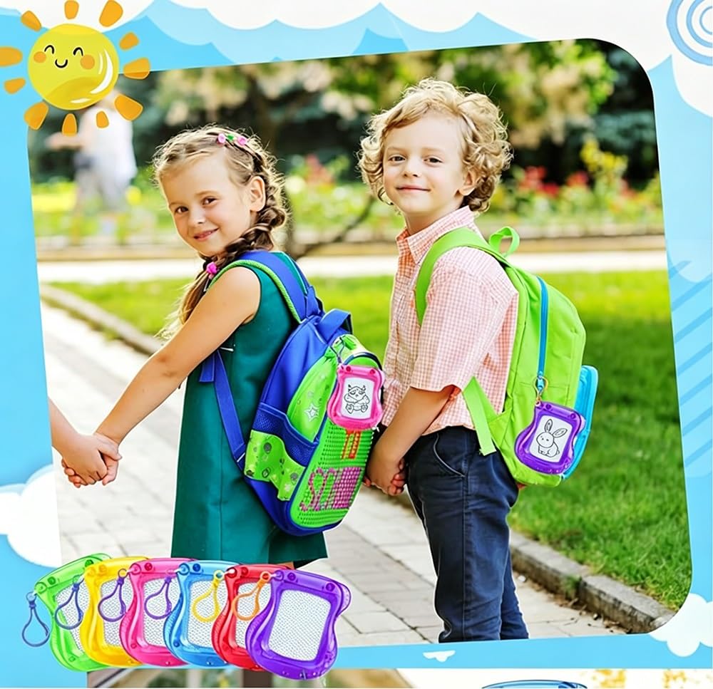 Lot De 18 Mini Ardoises Magnétiques Effaçables Pour Enfants - Porte-clés - Forhome