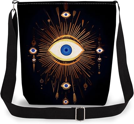 Evil Eye Double-sided Printed Messenger Bag