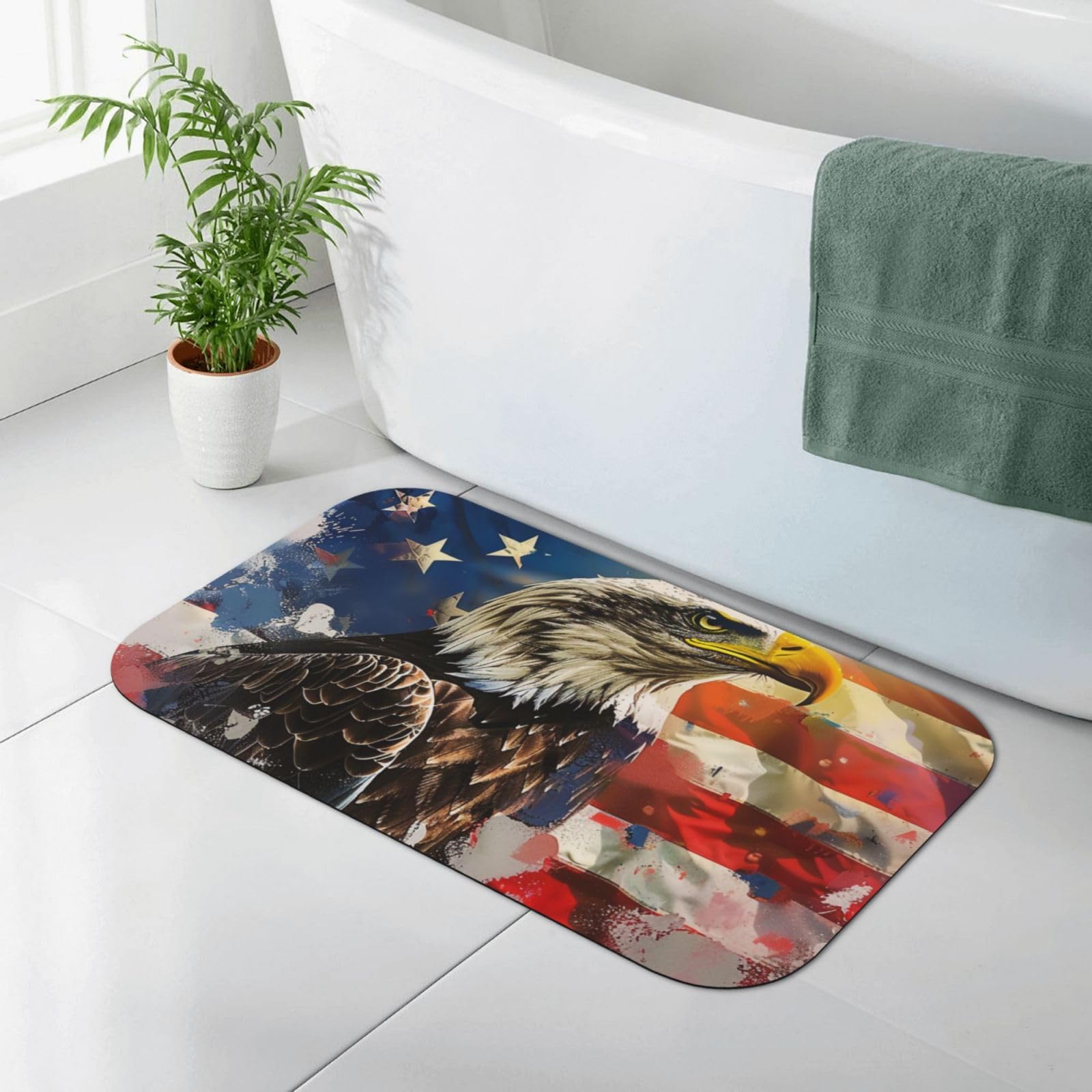 Tapis de bain diatomée absorbant fini les sols glissants