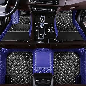Custom Making Car Floor Mats for 2000-2023 99% Sedan SUV Sports Coupe Convertible Car Full Coverage Non-Slip for Men Women Leather Floor Liners (10)