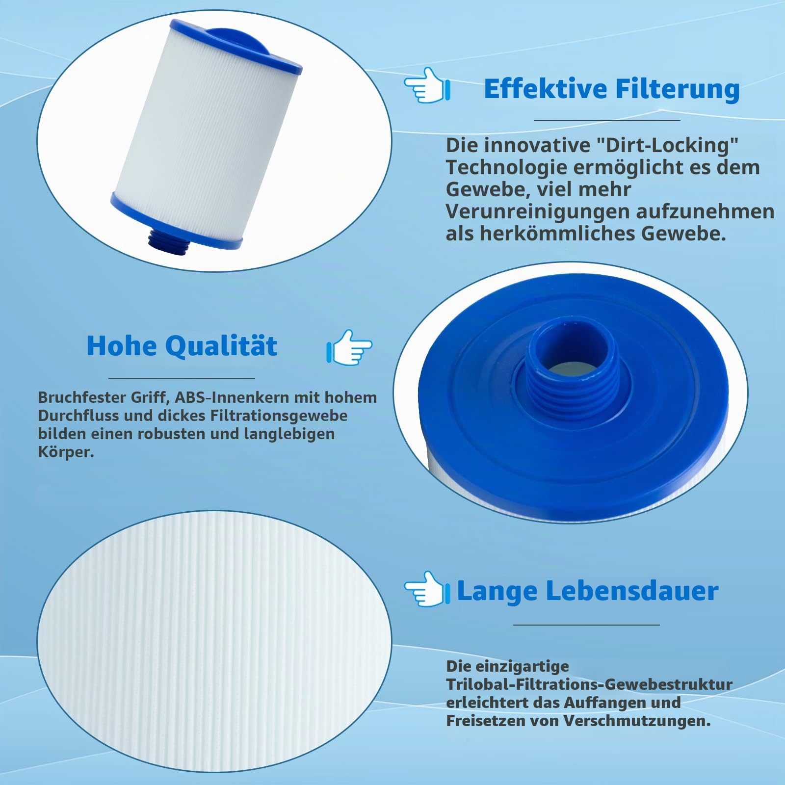Spa-Filter für Whirlpoal, Pww50-Filter für Whirlpoal-Filter