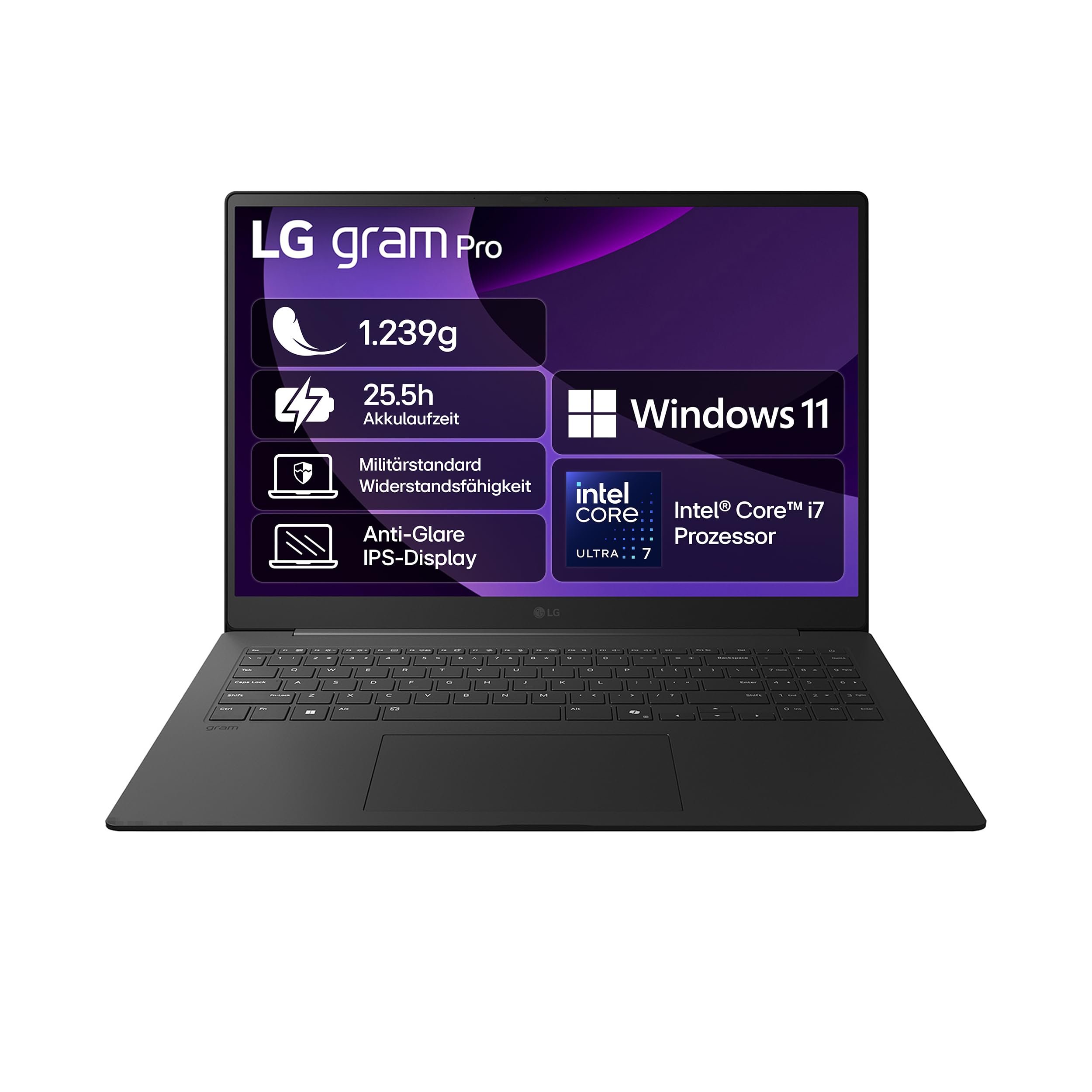 LG 16 Zoll gram Pro Notebook mit Windows 11 Home | Intel® Core