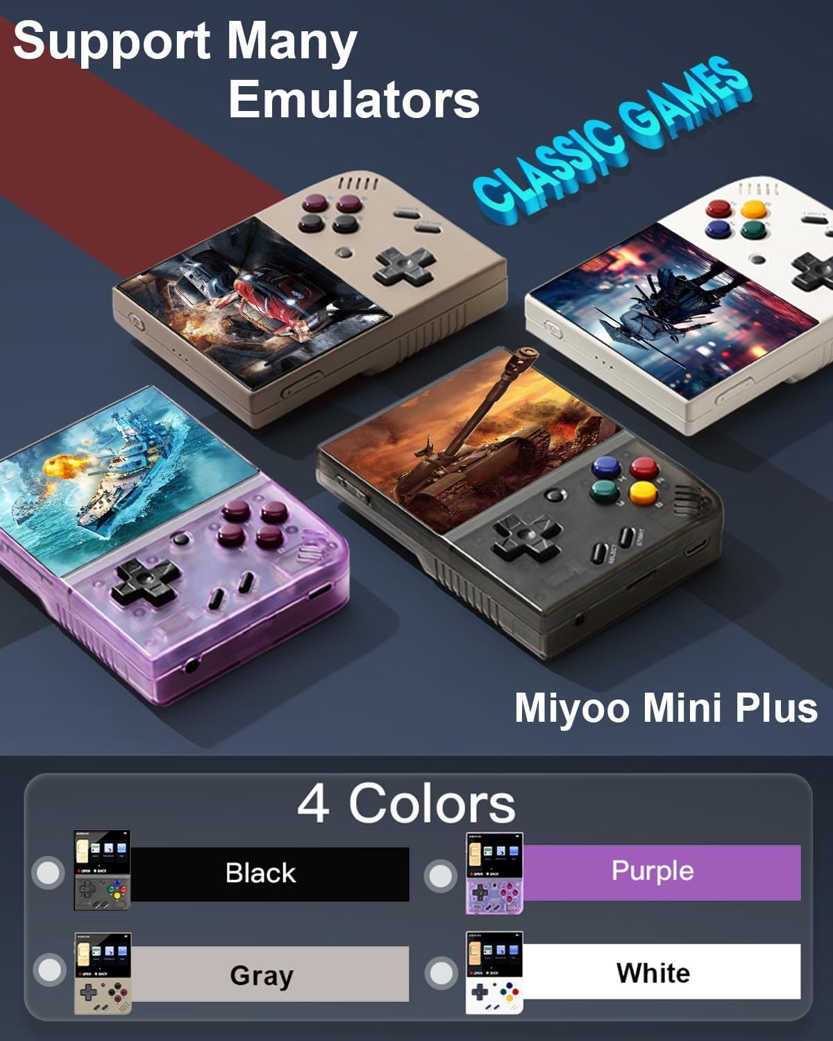 Miyoo Mini Plus,Handheld Retro Game Console with Taiwan Ubuy