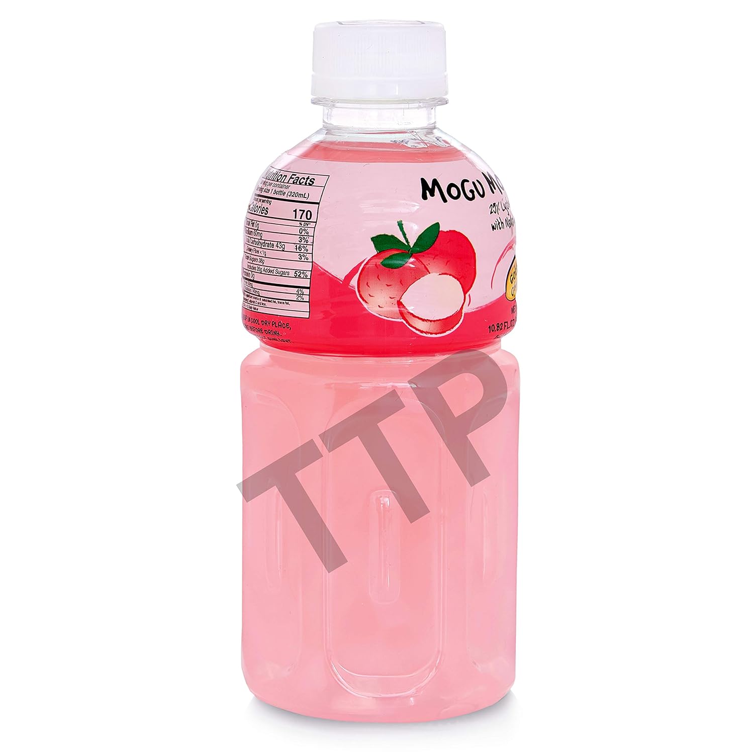 Mogu Mogu Fruit Juice with Nata De Coco, 10.82 oz (Pack of 24) (Lychee)
