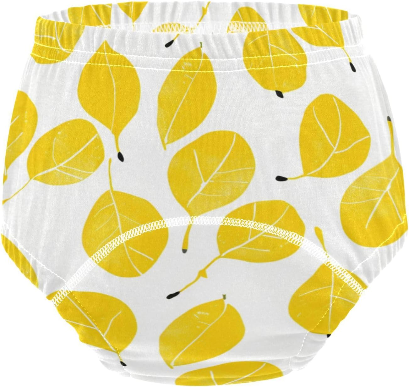 Baby Boys Underwear Potty Training Reusable Fall Leaf Figs Yellow Nighttime Training Pants Potty Underwear for