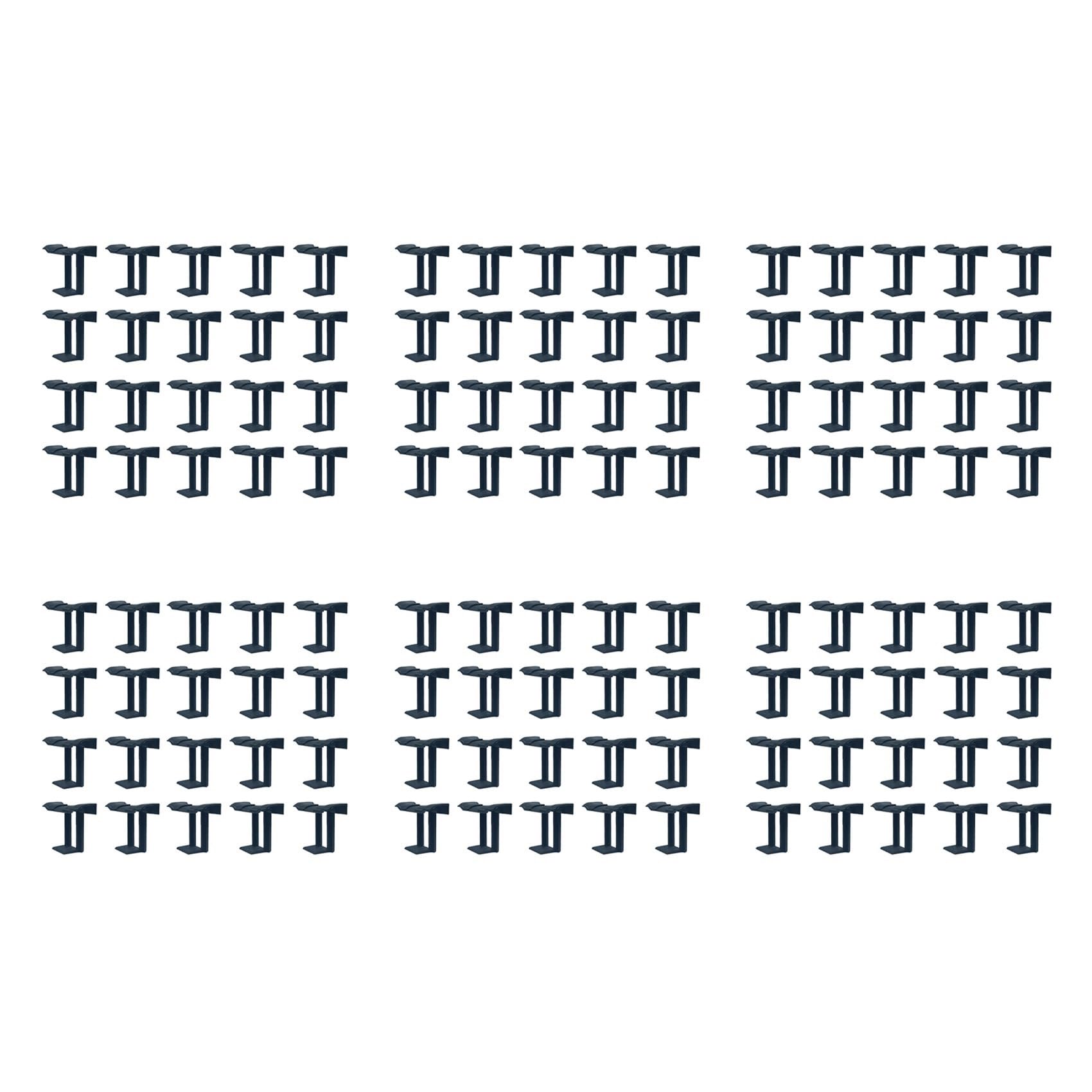 Jnchdghwa Black 120Pcs Photovoltaic Panel Drainage Buckle Plate Solar Panel Water Drain Clip For Solar Panel Draining 40Mm