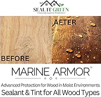 Vista 4 de Seal It Green Xtreme Marine Sellador de madera Protección de madera no tóxica a base de plantas para terrazas, muelles y valla de madera