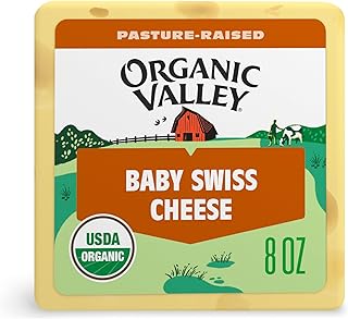 Organic Valley Alpine Style Organic Baby Swiss Cheese Block, 8 oz