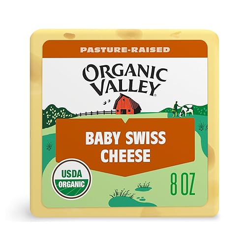 Organic Valley Alpine Style Bloque de queso suizo para bebé 8 oz