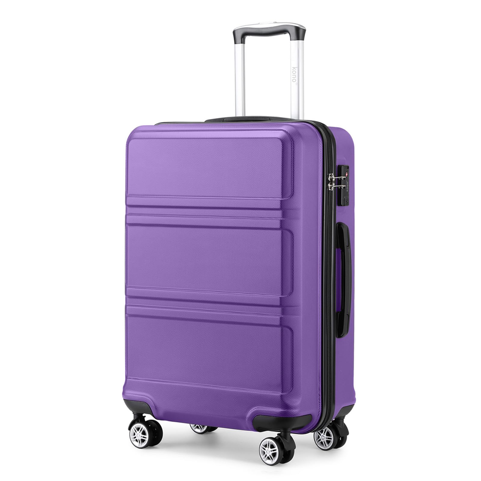 KONO Koffer Hartschalenkoffer, ABS+PC Trolley mit TSA Schloss, 360° Leisen Rollen,Klein/Mittelgroß/Groß/Großer Reisekoffer für Langreisen-und Kurz,S/M/L/XL/XXL