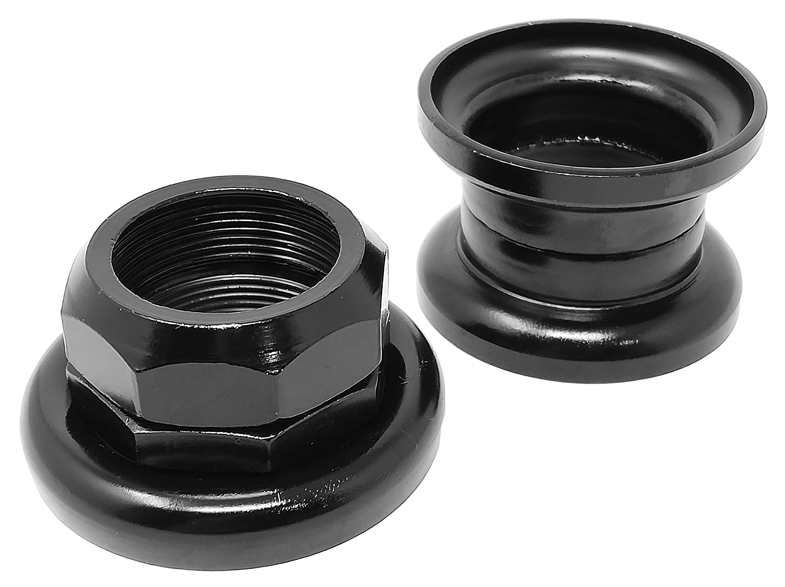 IBK Headset Serie Sterzo Nero 1'' (2,5cm) a Filetto Standard Cuscinetti per Biciclette - per Bici Pieghevole, Mountain Bike, Epoca