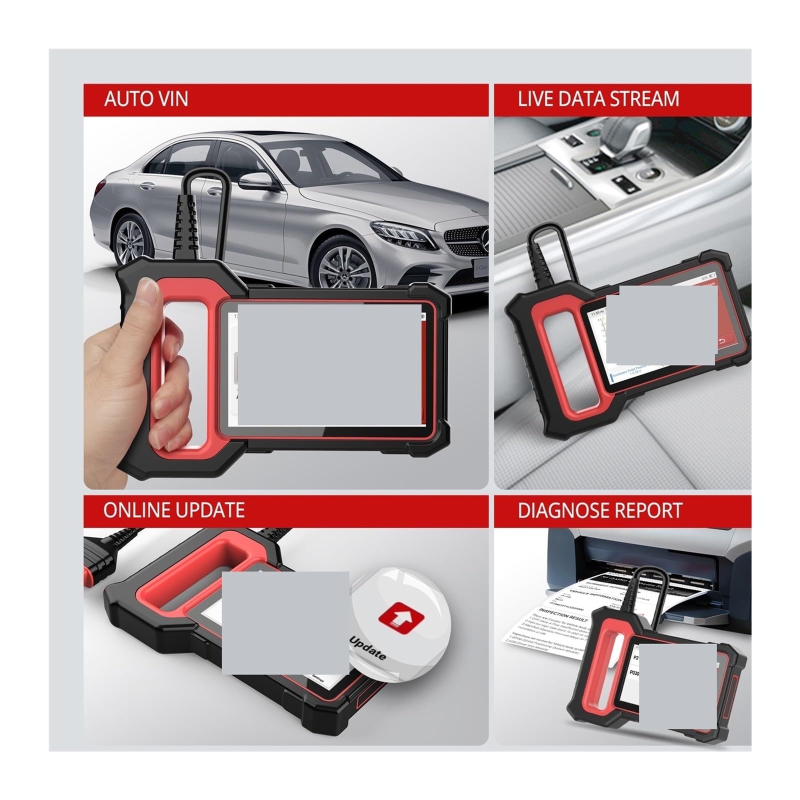 S6 OBD2 Scanner Motore ABS SRS TCM Diagnosi Lettore Codice Strumento di Scansione Diagnostica Scanner Auto