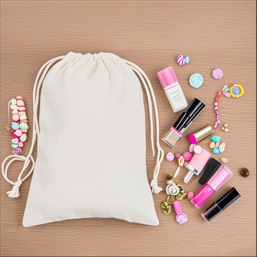 gobyhumm 20 Pcs Cotton Muslin Drawstring Sachet Pouch Bags（5 * 7"） image 3