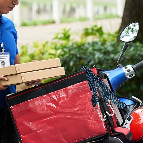 Miniatura 6 de 8 piezas de cuerda elástica plegable colador para automóvil, cubierta de automóvil, correas resistentes al viento, correa de trinquete de fijación