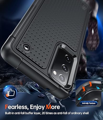 Miniatura 4 de LeYi Funda para teléfono S20 FE 5G Funda Samsung S20FE 5G con 2 unidades protectores de pantalla, resistente a prueba de golpes de doble capa