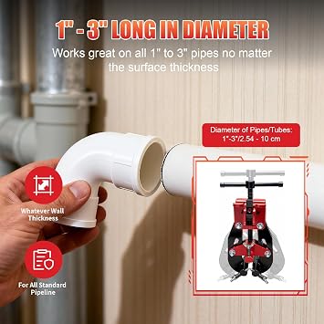 Quick Release Pipe Alignment Clamp 1-2.5, T-Handle Welding & Pipe Fitting Tool for Pipes, Flanges, Tees